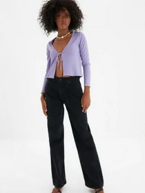 Джинси Trendyol Wide Leg модель TWOAW22JE0151/Siyah Фото