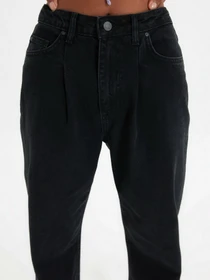 Джинси Trendyol Wide Leg модель TWOAW22JE0151/Siyah Фото