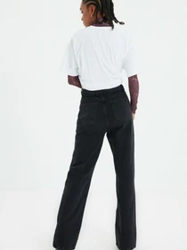 Джинси Trendyol Wide Leg модель TWOAW22JE0239/Siyah Фото