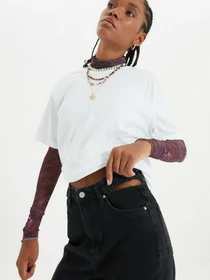 Джинси Trendyol Wide Leg модель TWOAW22JE0239/Siyah Фото