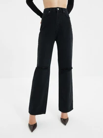 Джинси Trendyol Wide Leg модель TWOAW22JE0251/Siyah Фото