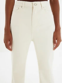 Джинси Trendyol Wide Leg модель TWOAW22JE0258/Ekru Фото