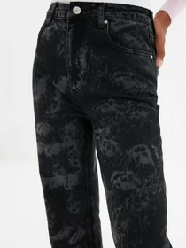 Джинсы Trendyol Wide Leg модель TWOAW22JE0274/Siyah Фото