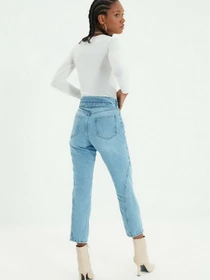 Джинси Trendyol Straight модель TWOAW22JE0280/Mavi Фото