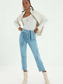 Джинси Trendyol Straight модель TWOAW22JE0280/Mavi Фото