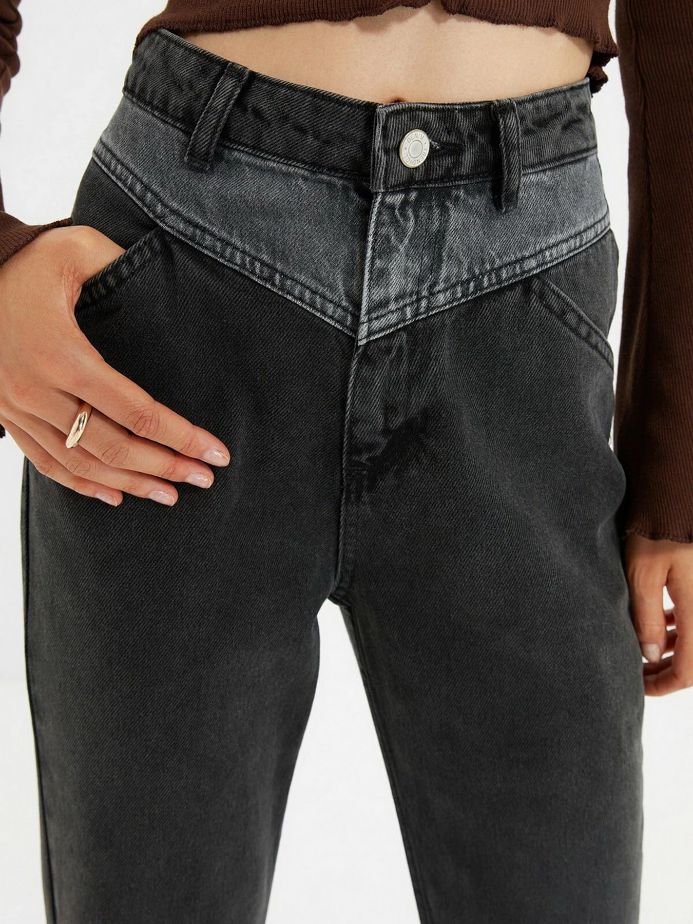 Джинсы Trendyol Bootcut модель TWOAW22JE0422/Antrasit Фото