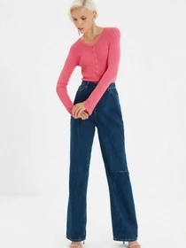Джинси Trendyol Wide Leg модель TWOAW22JE0434/Lacivert Фото
