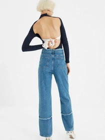 Джинси Trendyol Wide Leg модель TWOAW22JE0460/Mavi Фото