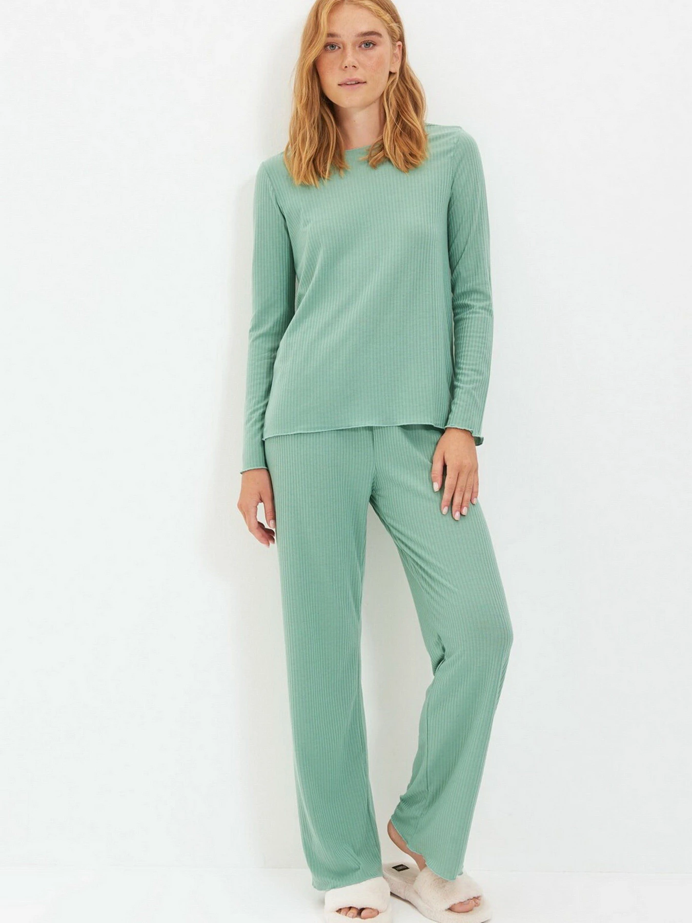 Одежда для дома и сна Trendyol модель THMAW21PT0459/Mint Одежда для дома и сна Trendyol модель THMAW21PT0459/Mint Фото