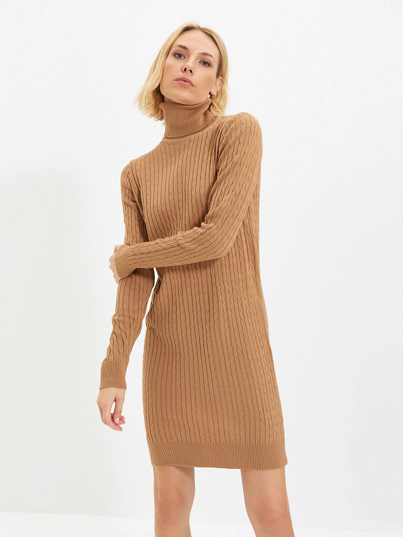 Платья Trendyol модель TWOAW22EL0358/Camel Фото
