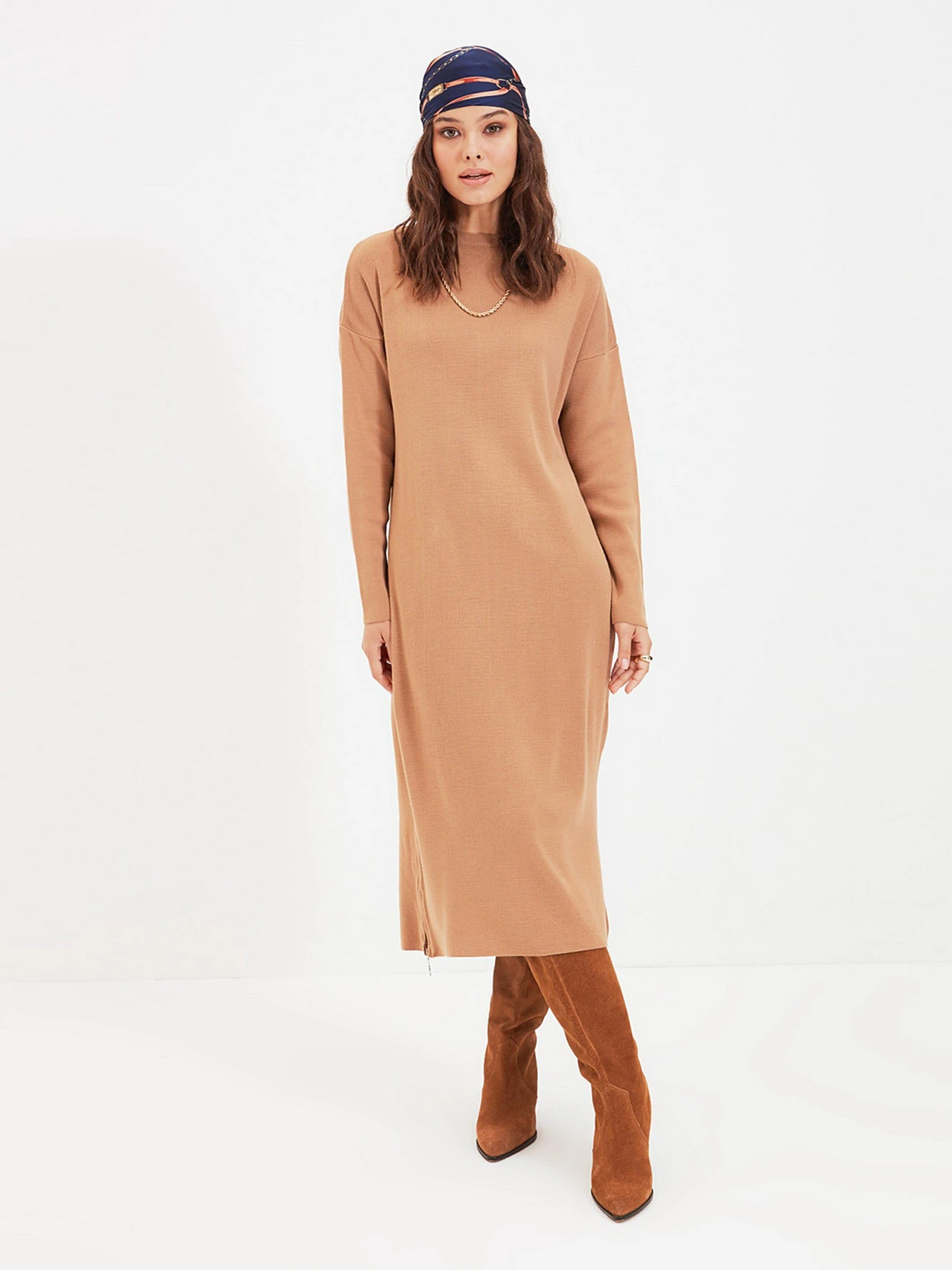 Платья Trendyol модель TCTAW22EL0038/Camel Фото
