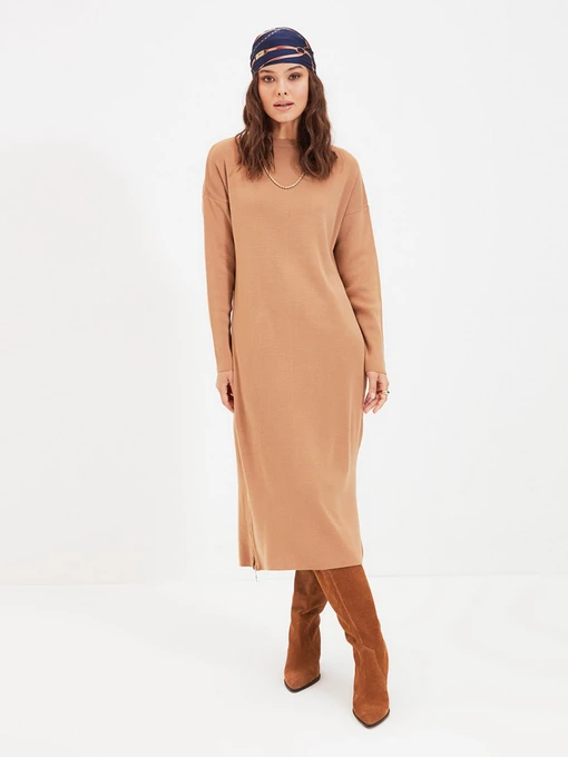 Платья Trendyol модель TCTAW22EL0038/Camel Фото