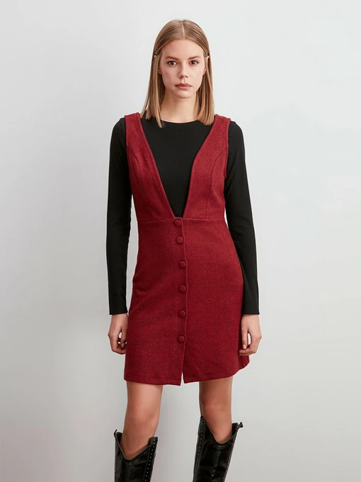 Платья Trendyol модель TWOAW20EL2099/Bordo Фото