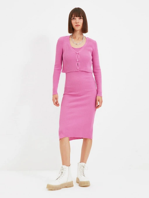 Платья Trendyol модель TWOSS21EL0208/Pembe Фото