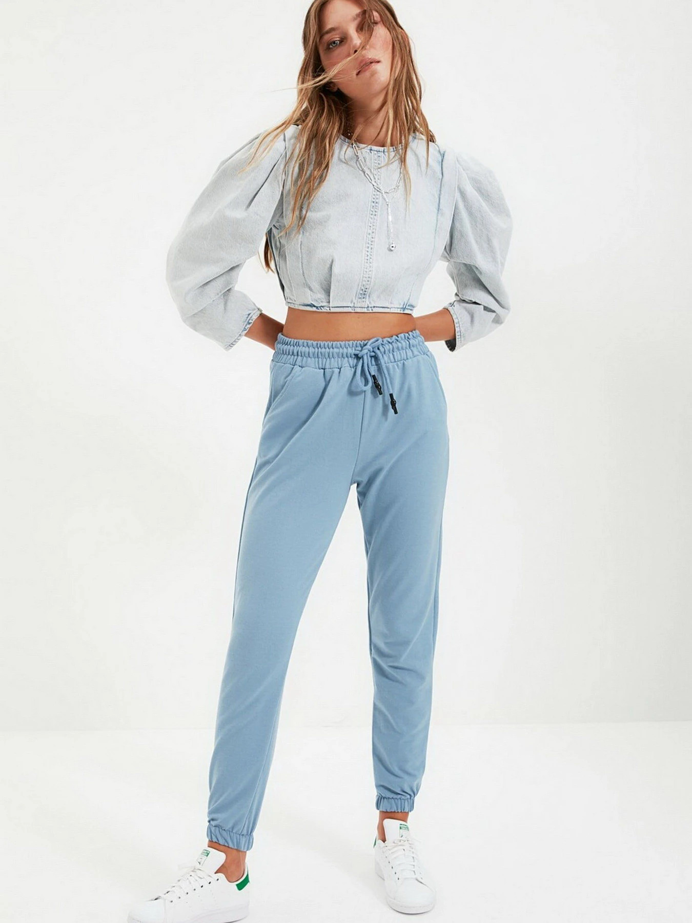 Брюки Trendyol модель TWOAW21EA0066/Acik Mavi Фото