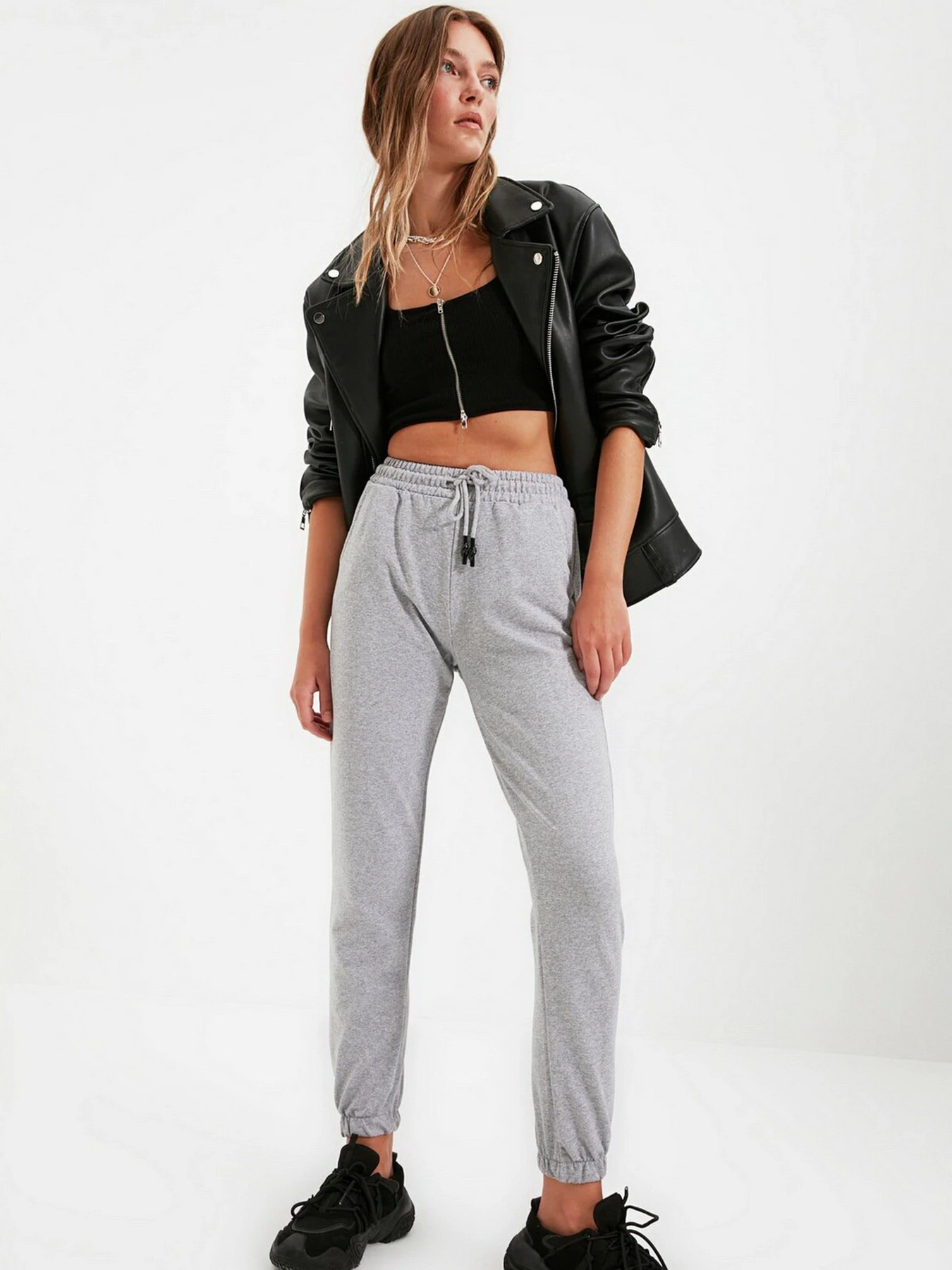 Брюки Trendyol модель TWOAW21EA0066/Gri Фото