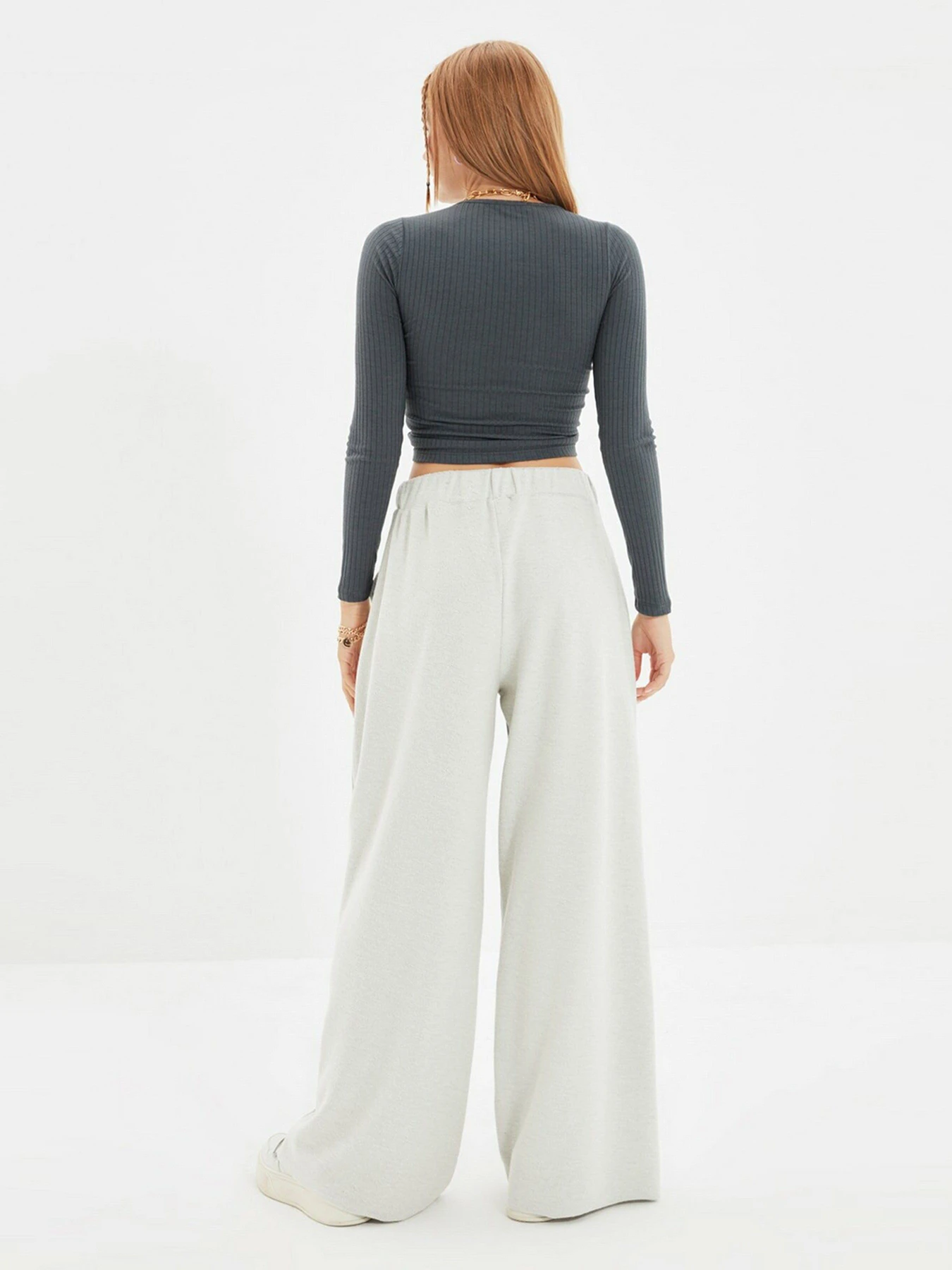 Брюки Trendyol модель TWOAW21EA0274/Gri Фото