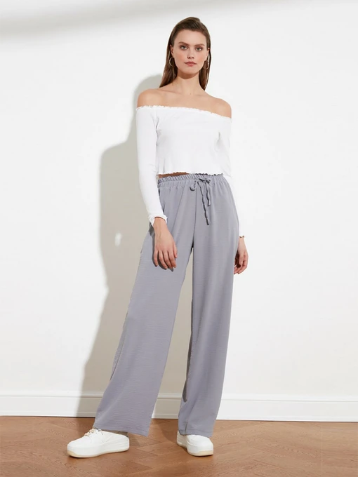 Брюки Trendyol модель TWOSS21PL0248/Gri Фото