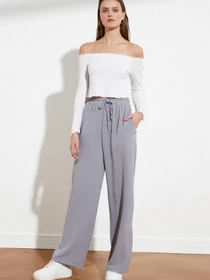 Брюки Trendyol модель TWOSS21PL0248/Gri Фото