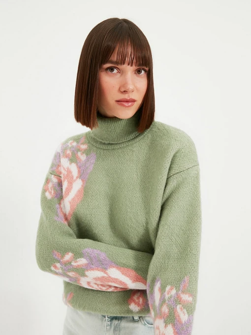 Свитры и кардиганы Trendyol модель TWOAW21KZ0788/Mint Фото