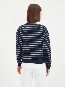 Худи и свитшоты Trendyol модель TWOAW21SW0788/Lacivert Фото