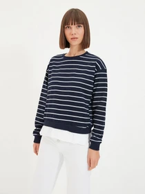 Худи и свитшоты Trendyol модель TWOAW21SW0788/Lacivert Фото