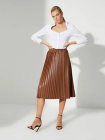 Юбки Trendyol модель TWOAW22ET0075/Kahverengi Фото