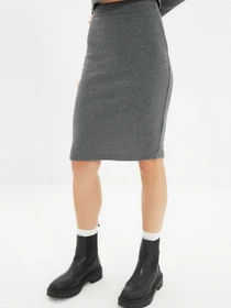 Юбки Trendyol модель TWOAW22ET0259/Antrasit Фото