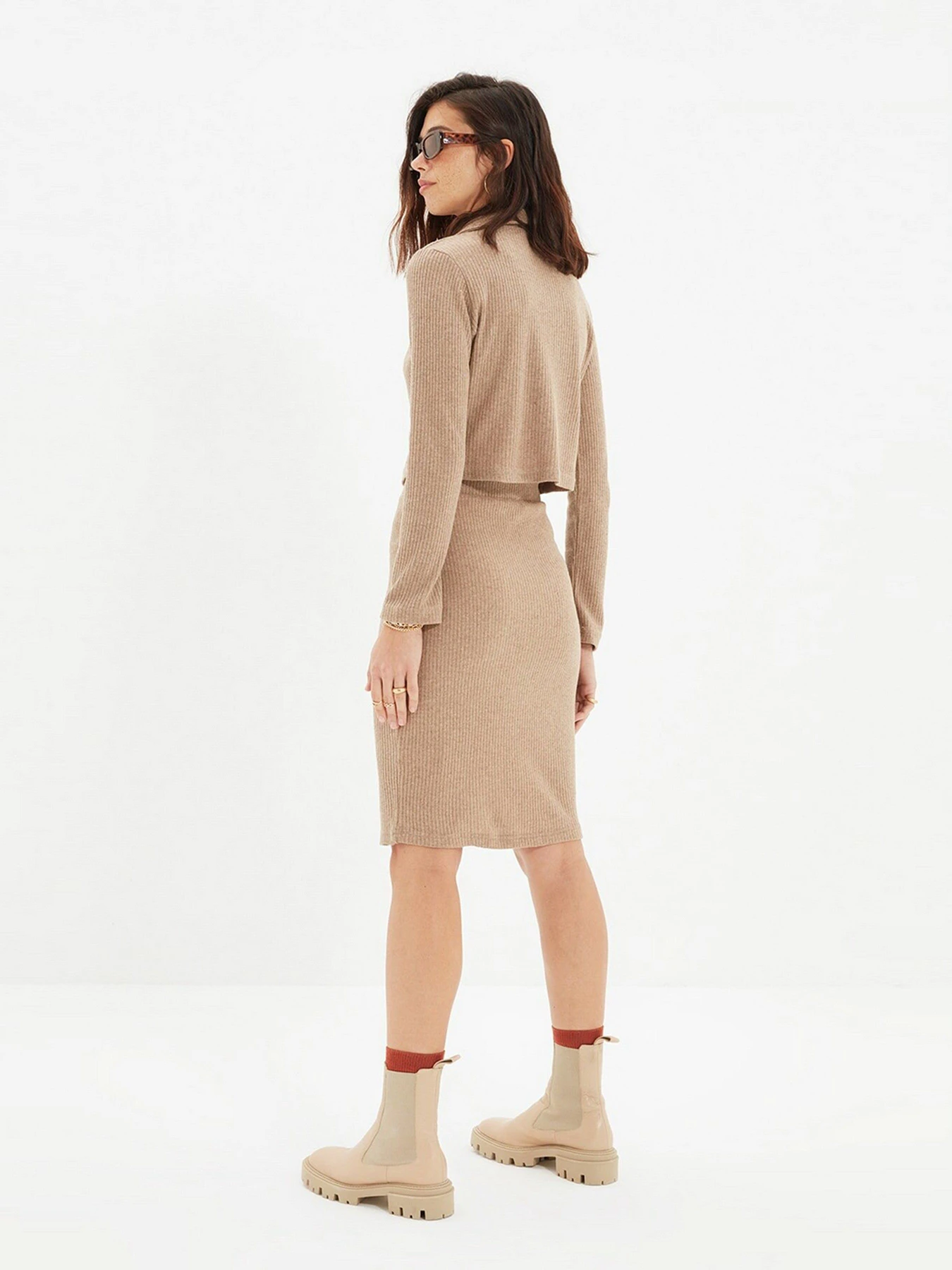 Спідниці Trendyol модель TWOAW22ET0259/Camel Фото