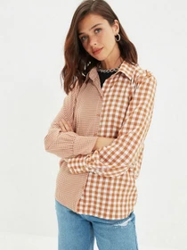 Рубашки Trendyol модель TWOAW22GO0656/Camel Фото