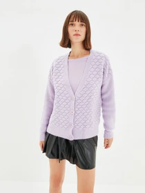 Свитры и кардиганы Trendyol модель TWOAW22HI0167/Lila Фото