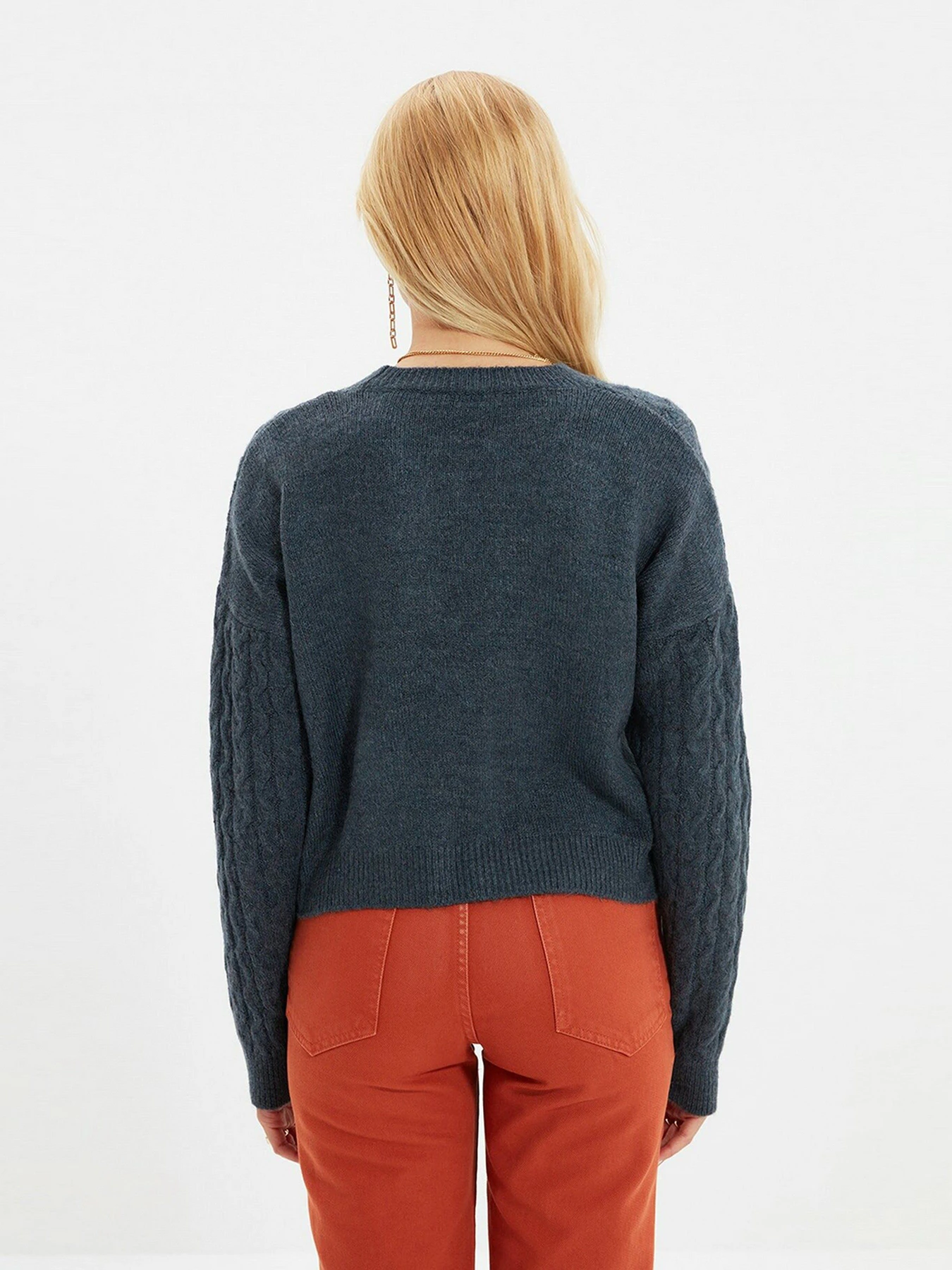 Свитры и кардиганы Trendyol модель TWOAW22KZ0937/Indigo Свитры и кардиганы Trendyol модель TWOAW22KZ0937/Indigo Фото