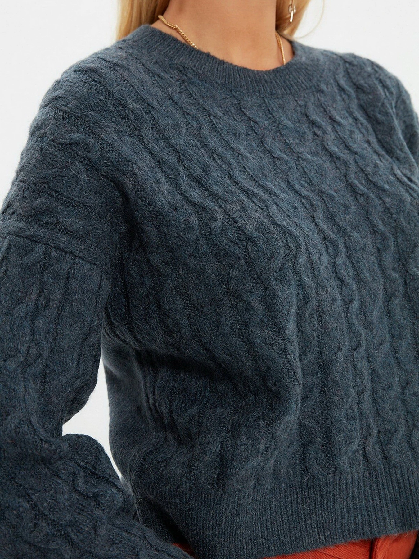 Свитры и кардиганы Trendyol модель TWOAW22KZ0937/Indigo Свитры и кардиганы Trendyol модель TWOAW22KZ0937/Indigo Фото