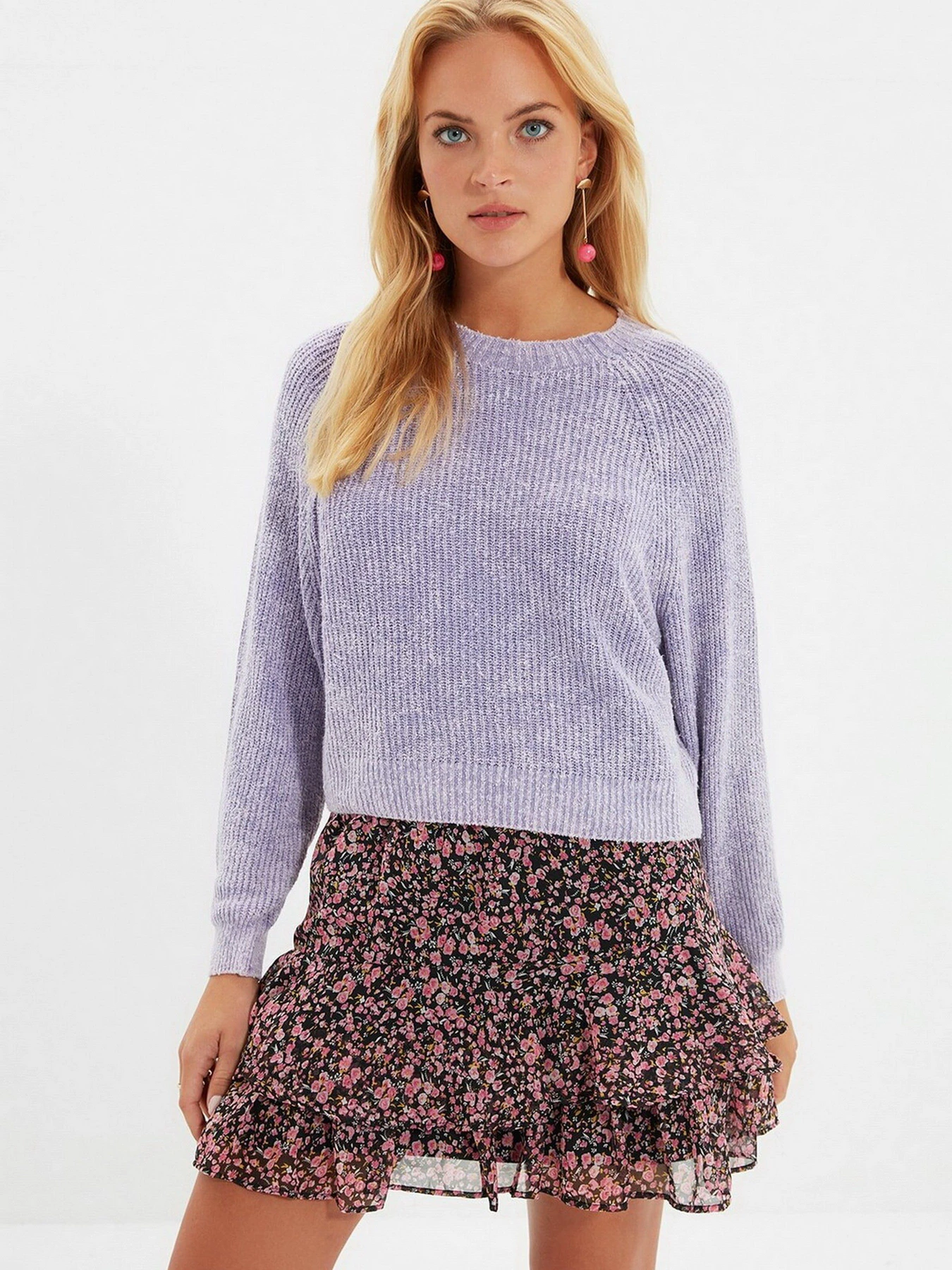 Свитры и кардиганы Trendyol модель TWOAW22KZ1091/Lila Свитры и кардиганы Trendyol модель TWOAW22KZ1091/Lila Фото