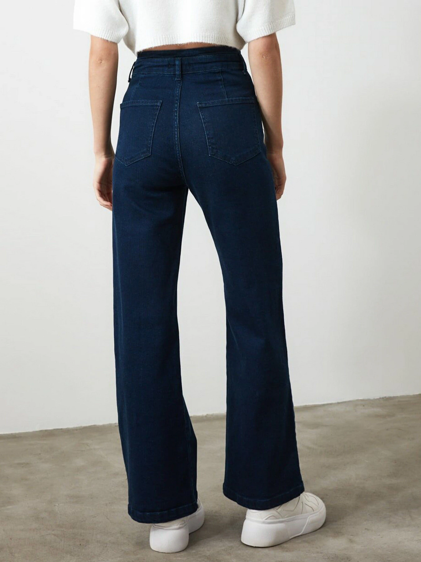 Джинси Trendyol Wide Leg модель TWOSS20JE0015/Lacivert Фото