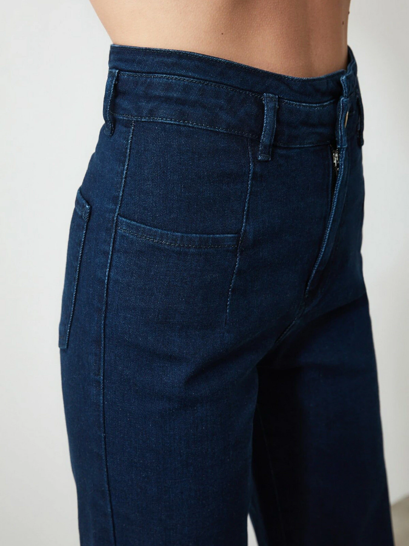 Джинси Trendyol Wide Leg модель TWOSS20JE0015/Lacivert Фото