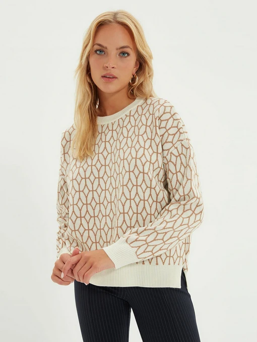 Свитры и кардиганы Trendyol модель TWOAW22KZ2173/Camel Фото