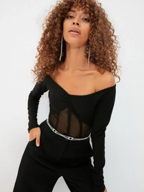Боди и корсеты Trendyol модель TPRAW22BD0086/Siyah Фото