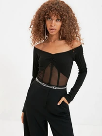 Боди и корсеты Trendyol модель TPRAW22BD0086/Siyah Фото