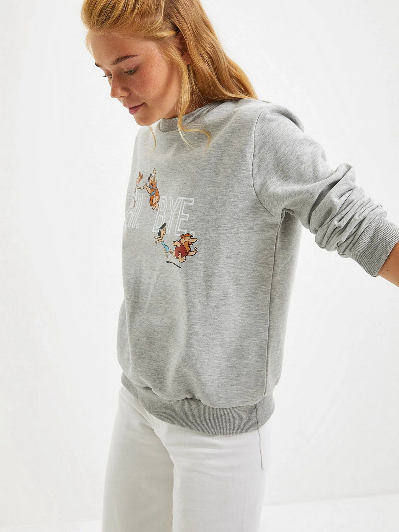 Худи и свитшоты Trendyol модель TWOAW21SW0216/Gri Худи и свитшоты Trendyol модель TWOAW21SW0216/Gri Фото