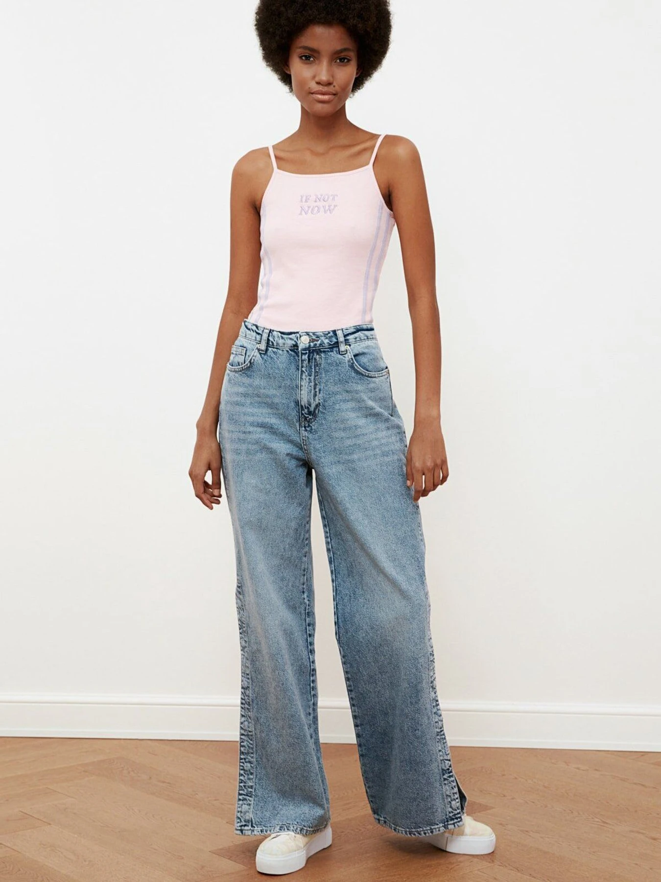 Джинси Trendyol Wide Leg модель TWOSS21JE0332/Mavi Фото