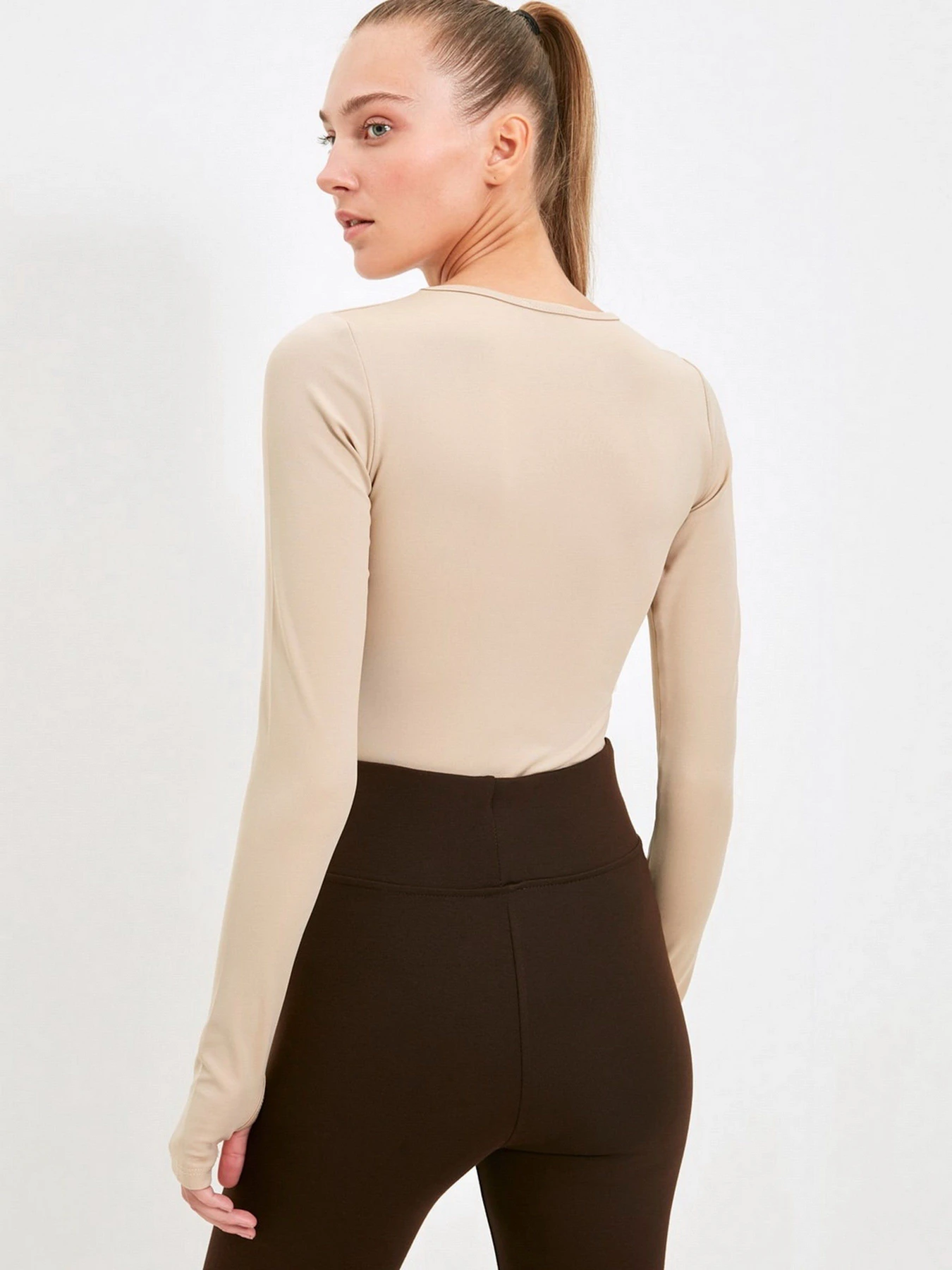 Боді та корсети Trendyol модель TWOAW22BD0027/Camel Боді та корсети Trendyol модель TWOAW22BD0027/Camel Фото
