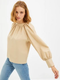 Рубашки Trendyol модель TWOAW22BZ0353/Bej Фото