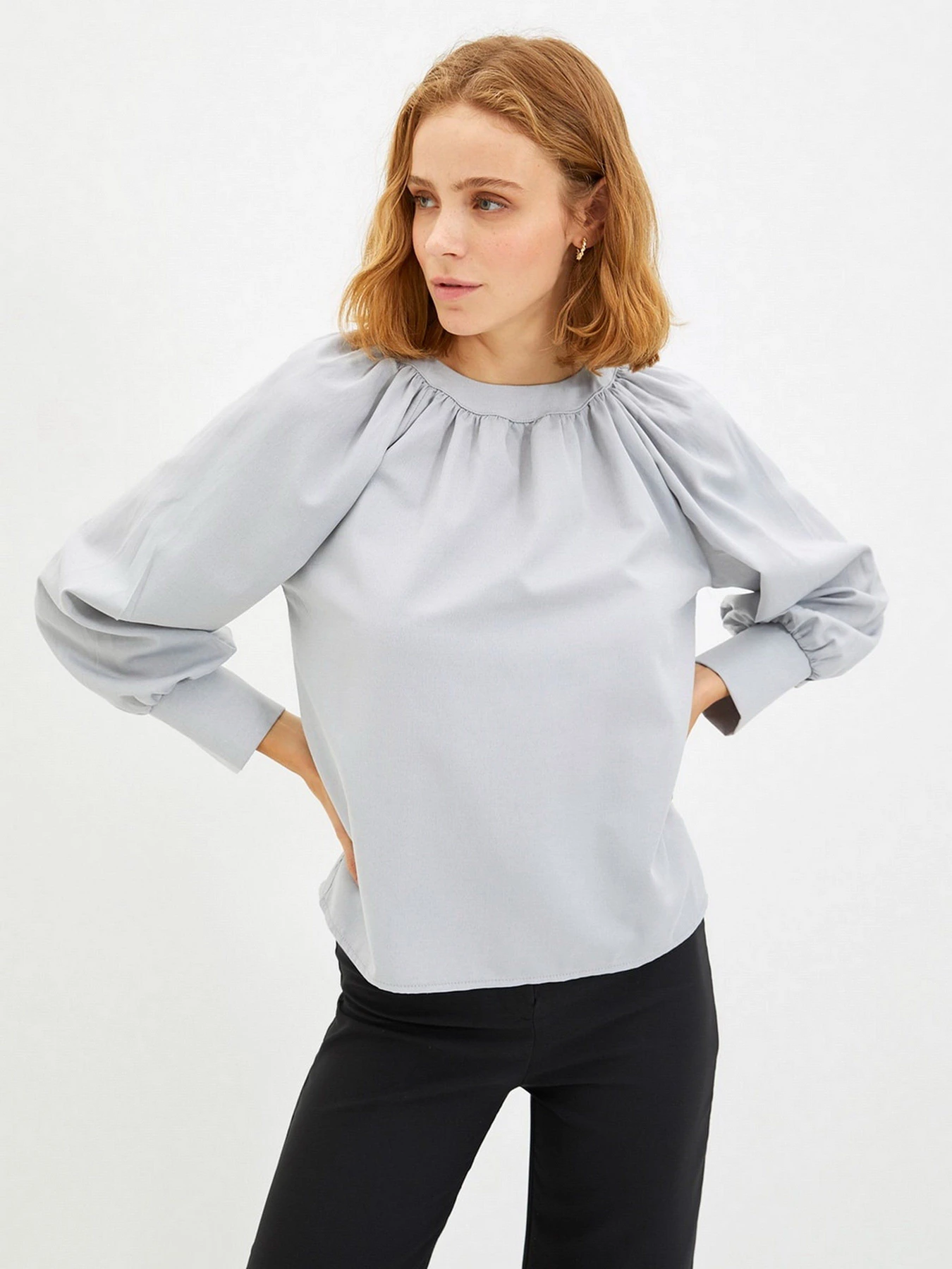 Рубашки Trendyol модель TWOAW22BZ0353/Gri Фото