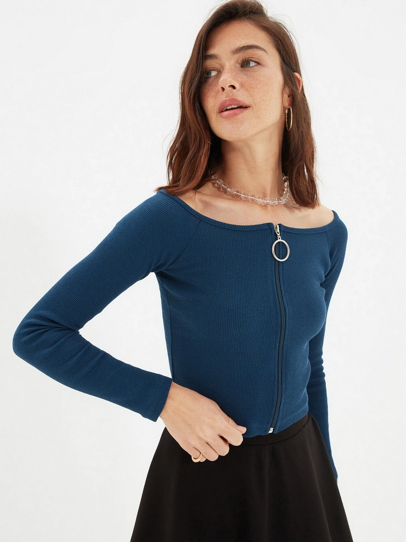 Футболки и поло Trendyol модель TWOAW22BZ0533/Indigo Фото