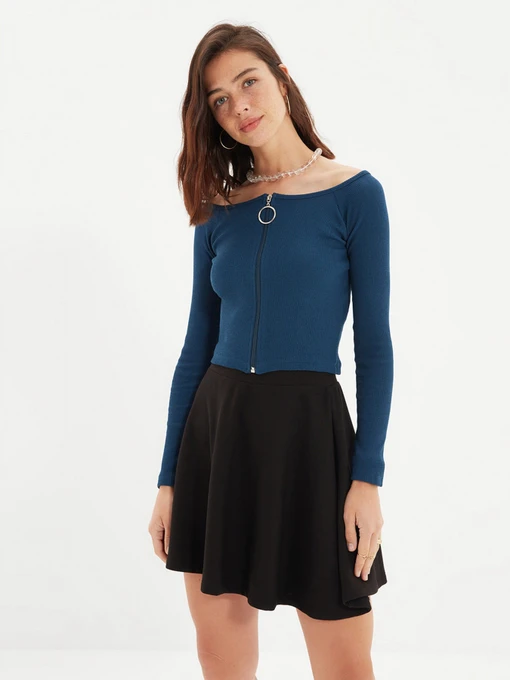 Футболки и поло Trendyol модель TWOAW22BZ0533/Indigo Фото