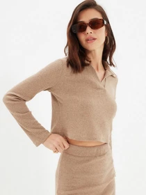 Свитры и кардиганы Trendyol модель TWOAW22BZ0767/Camel Фото
