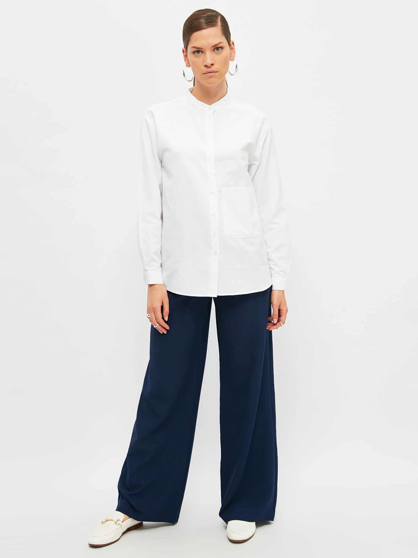 Брюки Trendyol модель TCTSS21PL0673/Lacivert Брюки Trendyol модель TCTSS21PL0673/Lacivert Фото