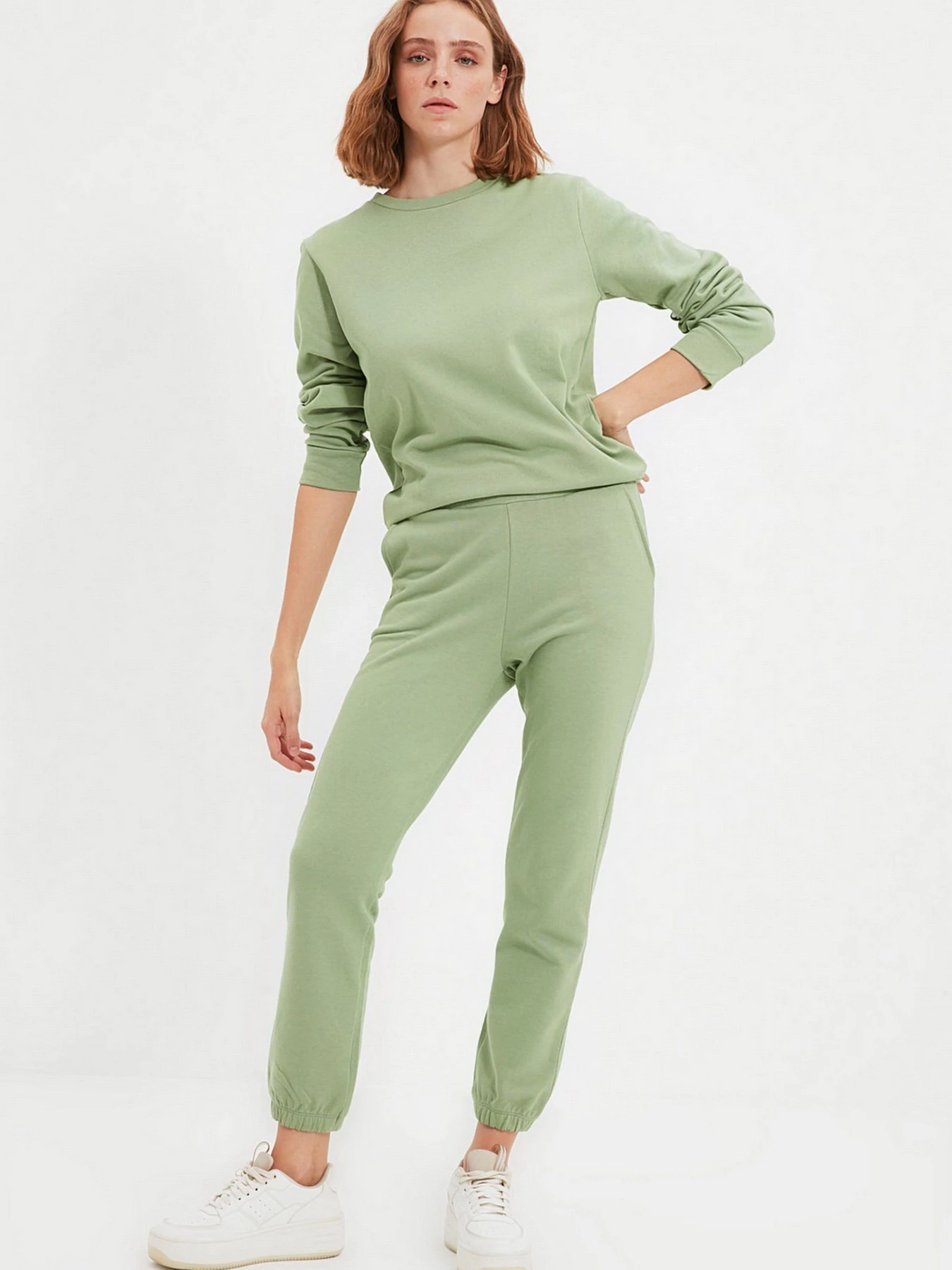 Брюки Trendyol модель TWOAW22EA0170/Koyu Mint Брюки Trendyol модель TWOAW22EA0170/Koyu Mint Фото