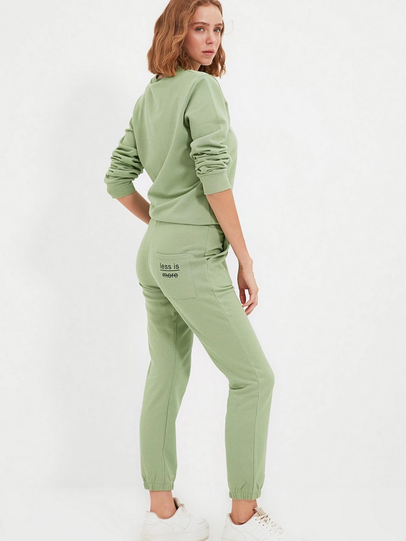 Брюки Trendyol модель TWOAW22EA0170/Koyu Mint Брюки Trendyol модель TWOAW22EA0170/Koyu Mint Фото